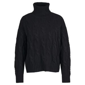 Barbour Pendula Cable Knit Wool Blend Turtleneck Sweater - 10 US / 14 UK